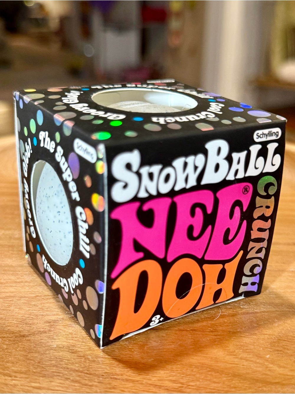 Rare Snowball Crunch NeeDoh Schylling Viral Crunchy Sensory Toy NWT - Picture 2 of 6